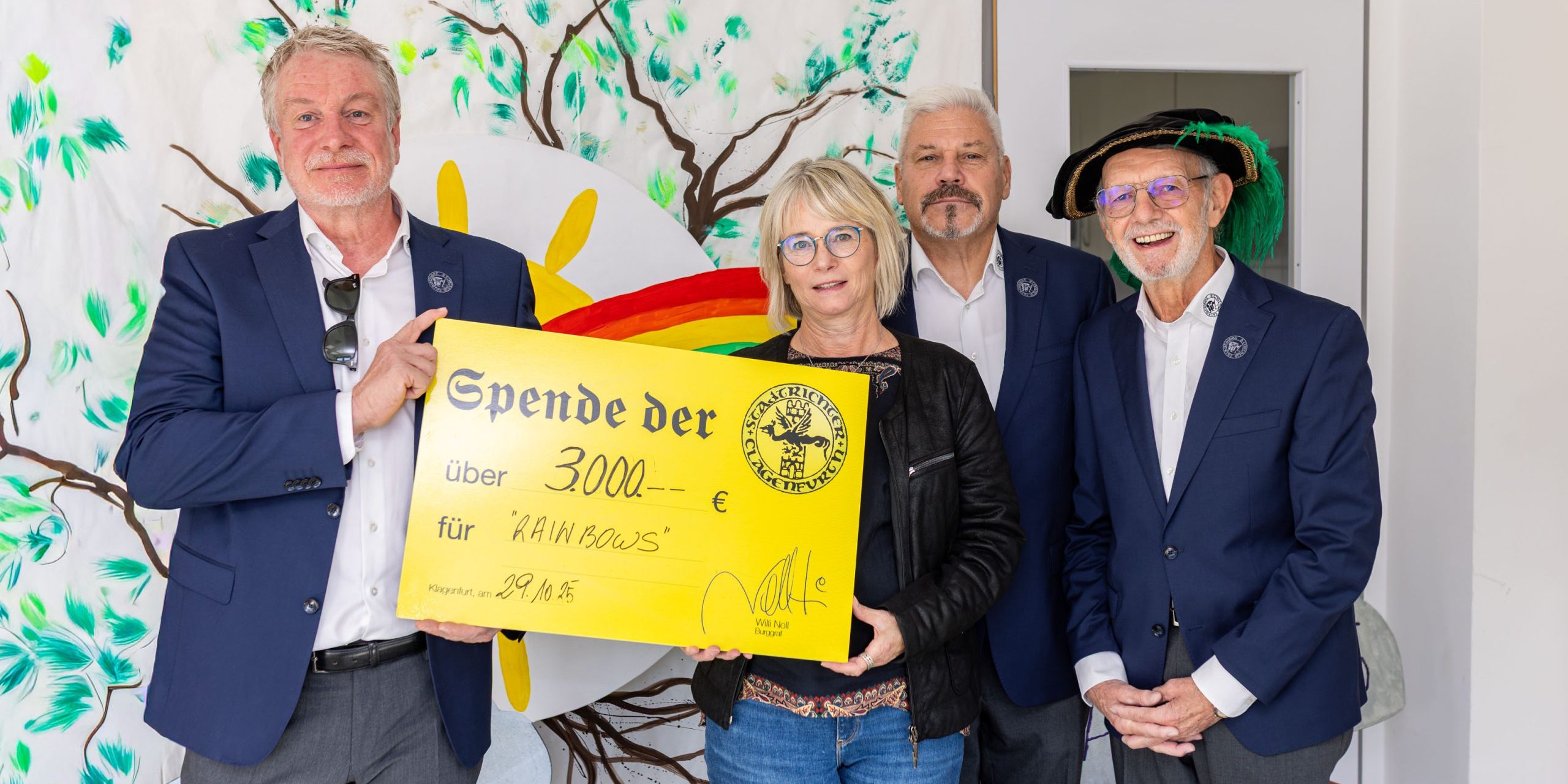 spendenuebergabe rainbows klagenfurt